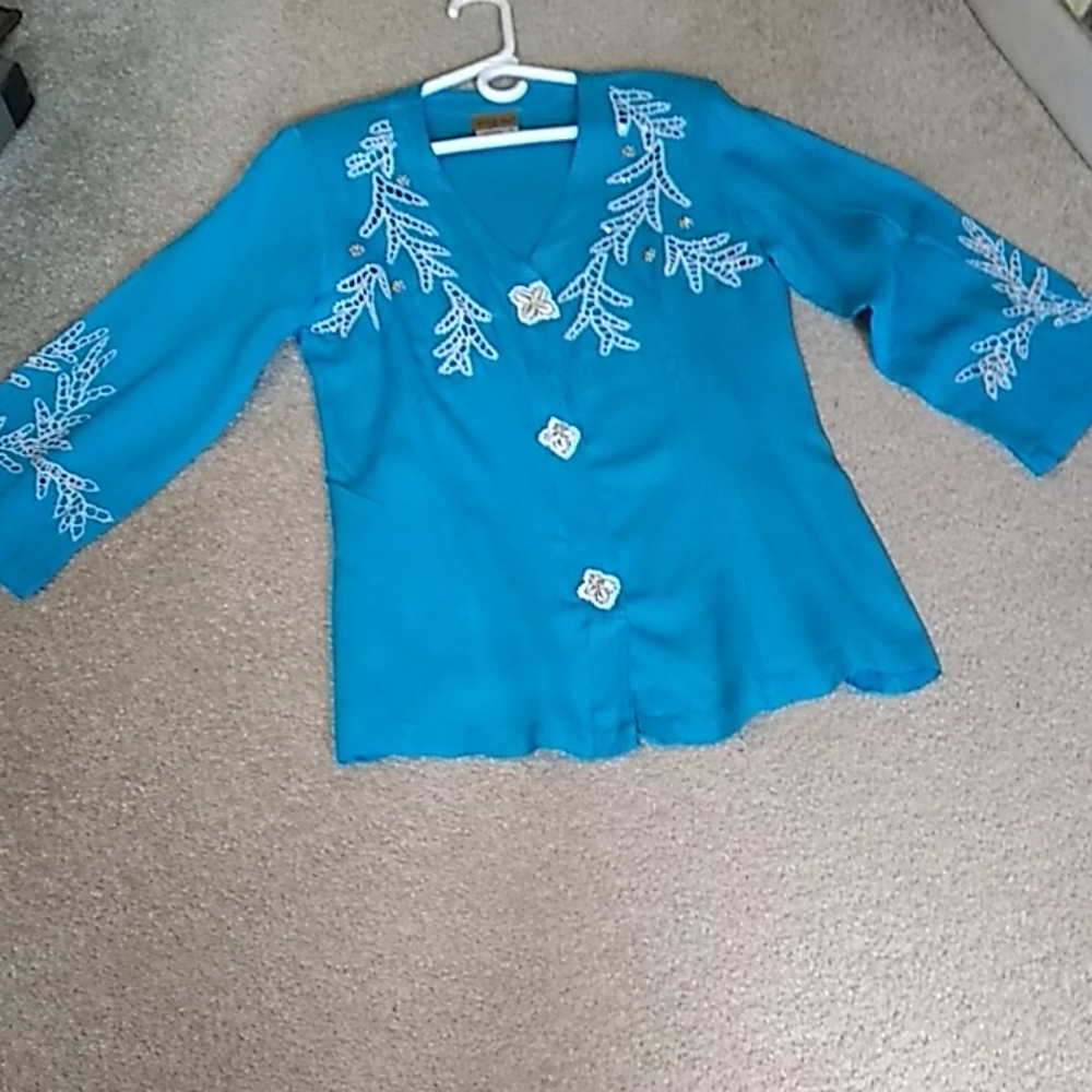 Summer skirt and blouse set.